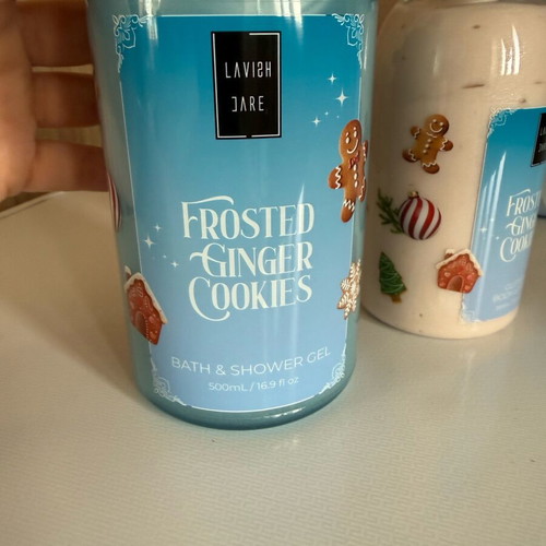 Lavish Care shower gel, lotion with glitter and pouch new