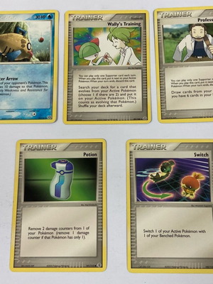 Κάρτες Pokémon μεταχειρισμένες, πακέτο 5 κάρτες Trainer + Feebas