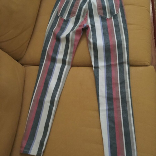 Stretch multicolor pants like new, size S