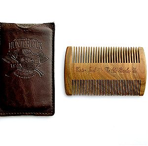HUNTER JACK Χτένα Περιποίησης για Μούσι από Σανταλόξυλο - Premium Sandal Wood Beard Comb Handmade
