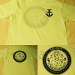 Goodbie short-sleeve T-shirt like new, size Large, yellow