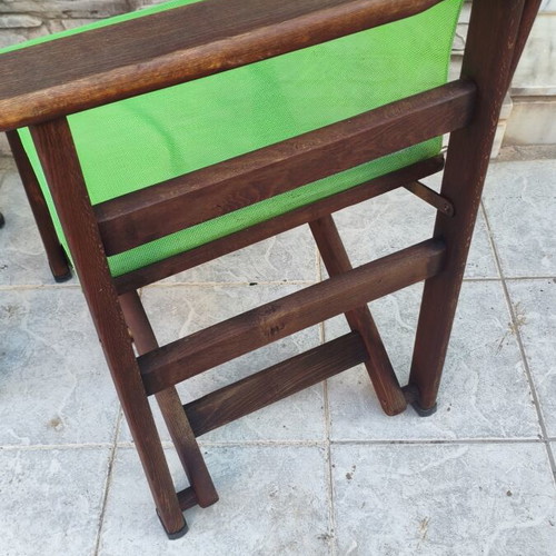 Set of professional director chairs