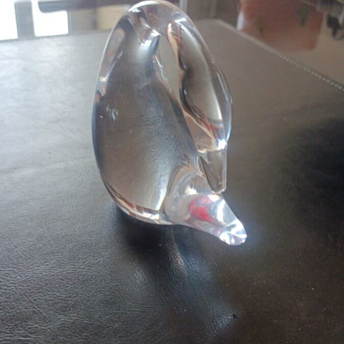 Vintage Marcolin Sweden Crystal Swan figurine like new