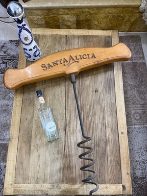 Giant Santa Alicia corkscrew used, decorative XXL