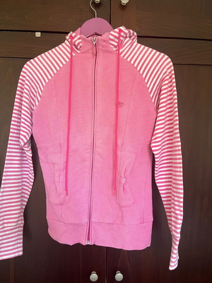 Adidas women's zip-up hoodie like new, pink, size M