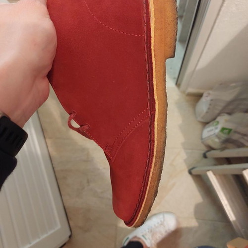 Clarks Desert Boots used, burgundy, size 39