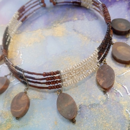 MNG choker used with charms and metal base, early 2000s