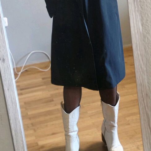 Zara black trench coat new, size L