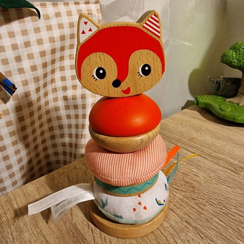 Lilliputiens Alice Fox Stacking Pyramid Toy like new