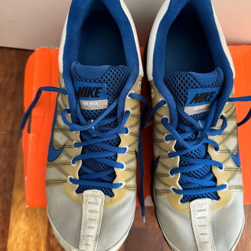 Nike Air Max Plus 2009 sneakers used, grey and royal blue, size 47.5