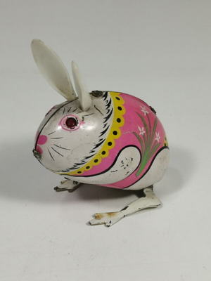 Wind-up Easter Bunny Toy 70s used, non-working
