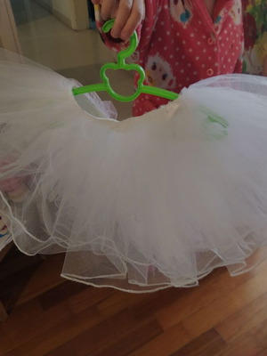 Φούστα μπαλέτου τουτού λευκή σαν καινούργια για παιδιά 5-6 ετών