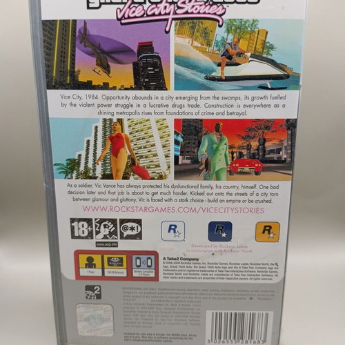Grand Theft Auto Vice City Stories PSP used, with case and disc