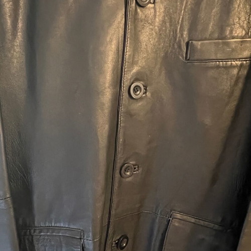 Selected leather jacket like new, black, size L