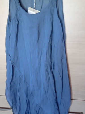Blouse dress pareo new, blue, suitable for beachwear