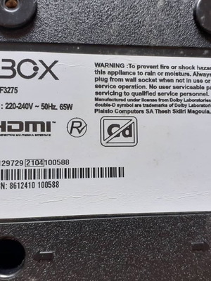 Turbo X 32” πλακέτες μεταχειρισμένες λόγω σπασμένης οθόνης
