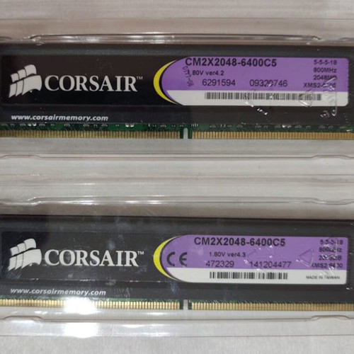 Corsair XMS2 DDR2 2048MB 800MHz memory set like new