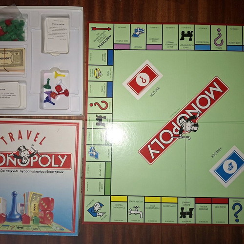 Travel Monopoly with Drachmas 1993 like new