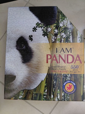 Puzzle Panda new, 550 pieces head-shaped