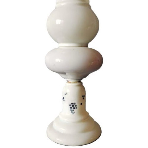 French Porcelain Oil Lamp like new, 35 cm, 1.175 kg