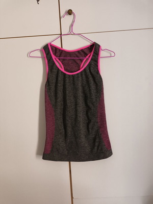 Sportswear top like new, pink and black, size M