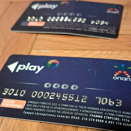 Play OPAP collectible cards like new