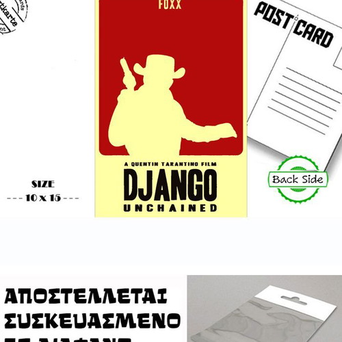Post Card Django Western A Taranntino Film new