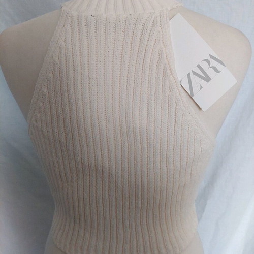 Zara set jacket with decorative top new, size M, white