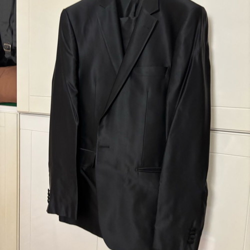 Formal black satin suit No54 like new