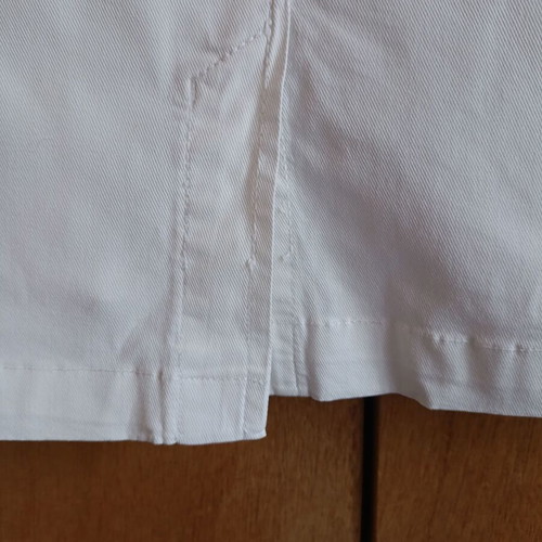 Trussardi Jeans white mini skirt like new, size L