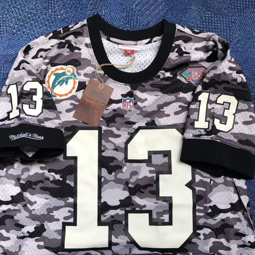 Mitchell & Ness NFL Miami Dolphins #13 Dan Marino Camo Jersey L new