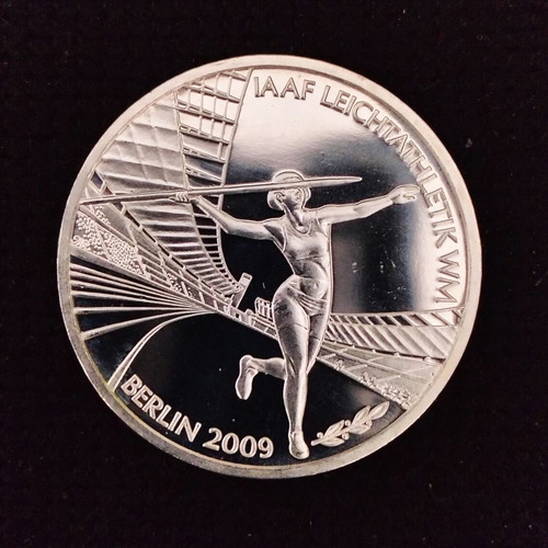 Silver coin 10 euro 2009 "IAAF World Championships" like new