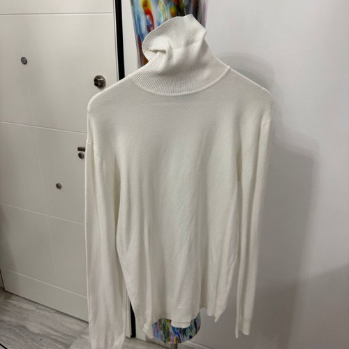TMK white thin turtleneck sweater XL like new