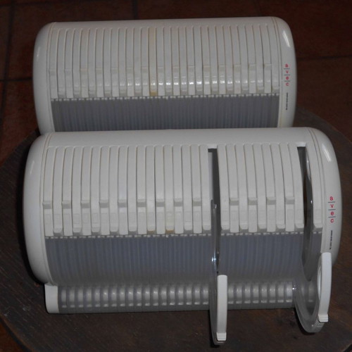 Portable cases for 30 CDs, 2 used, AVEC brand