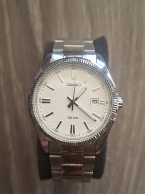 Casio Collection Classic MTP-1302PD-7A1VEF men's watch, white dial, silver