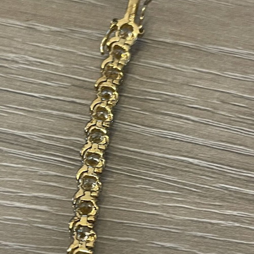 Riviera bracelet silver 925 gold plated, used, 19 cm