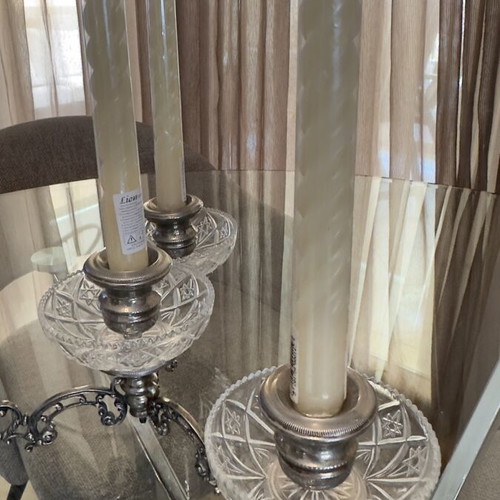 Vintage silver-plated candlestick
