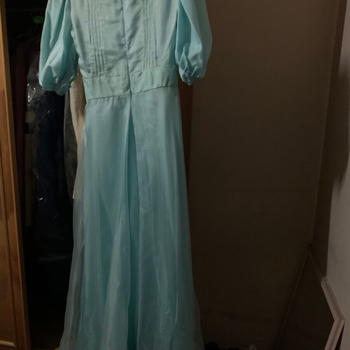 Maxi muslin dress like new, turquoise, size M