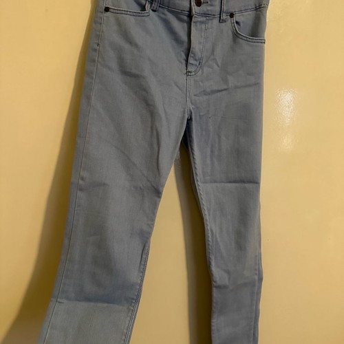 Jean light blue elastic high waist, size small, very stretchy