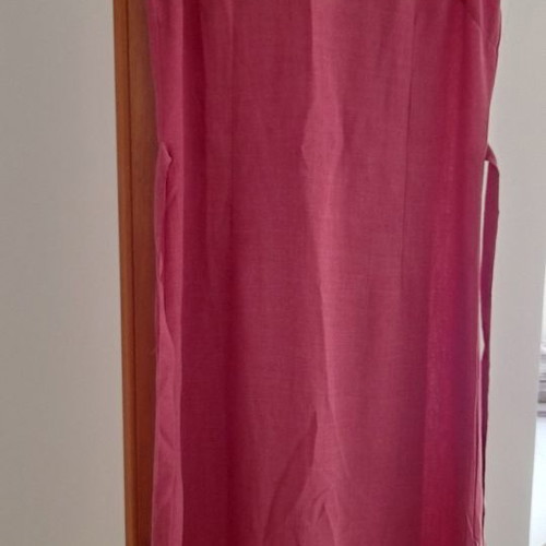 Dark watermelon dress with straight cut, size approximately M