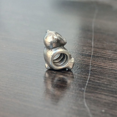 Pandora Bear Charm S925 used, silver