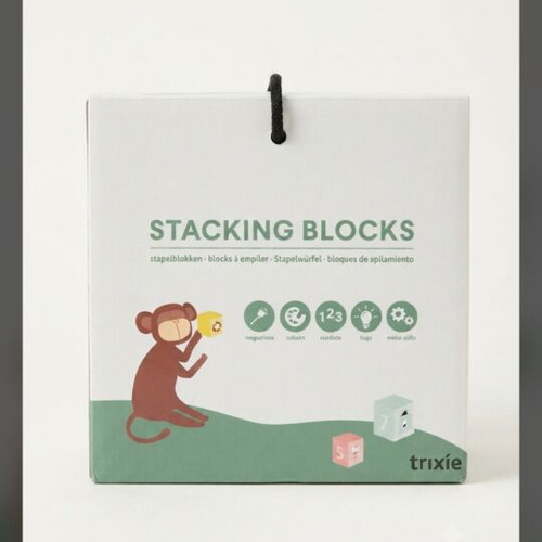 Trixie stacking blocks set with animals, like new