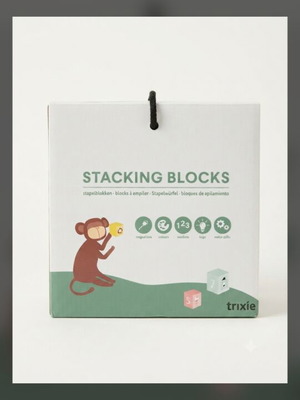 Trixie stacking blocks set with animals, like new