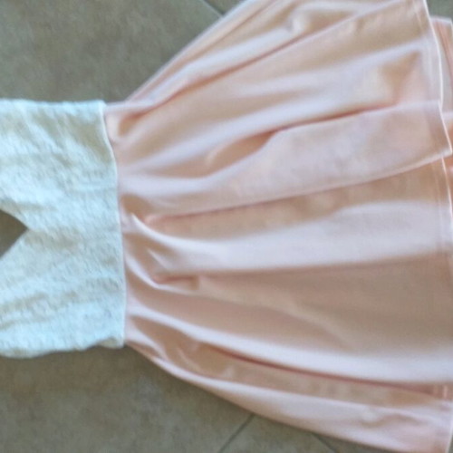 Women's dress new, white and pink, size S