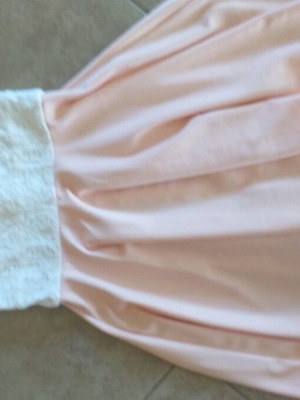 Women's dress new, white and pink, size S