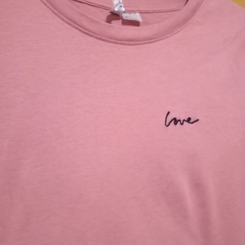 H&M Divided women's t-shirt new, size S, pink