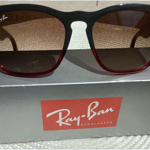 Ray Ban Steve RB 4487 sunglasses new, gray and red