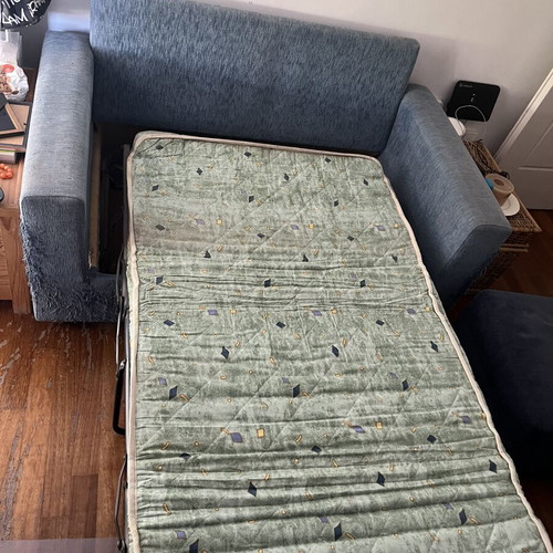 Sofa bed double sofa, single bed, solid wood frame