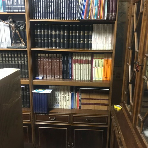 Bookcases made of authentic wood like new, set of 2 pieces