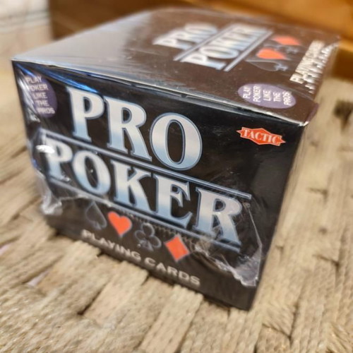 Pro Poker Tactic playing cards pack of 12, new, plastic coated